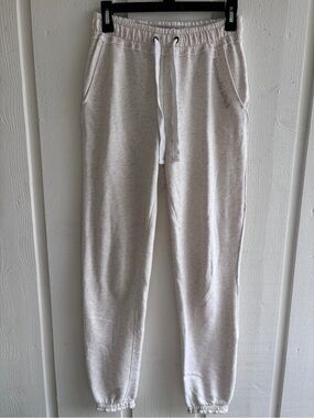 Abercrombie & Fitch Heather Light Gray Jogger Pants